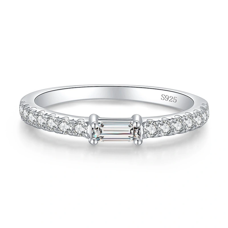 925 Silver Light Luxury Micro-inlaid European And American Internet Celebrity Popular Ring