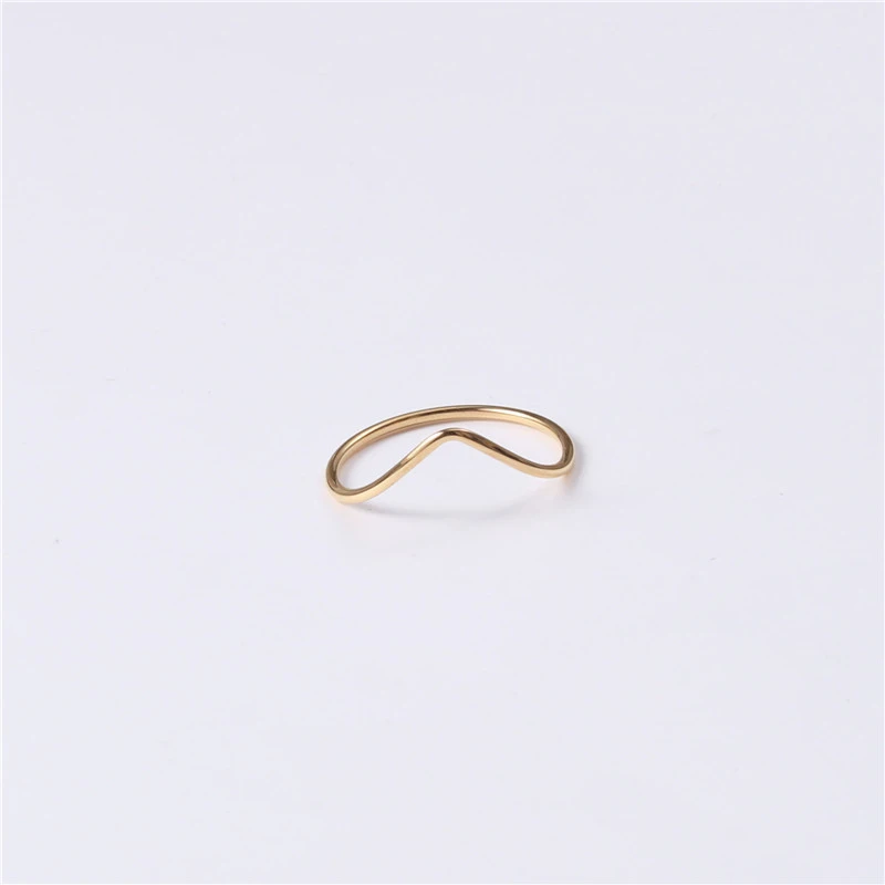 18K Gold Ring Ins Joint Index Finger Ring Fashion Personality Tail Ring