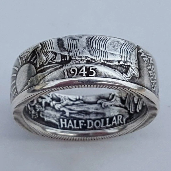 New Personality Coin Morgan Wild Ring