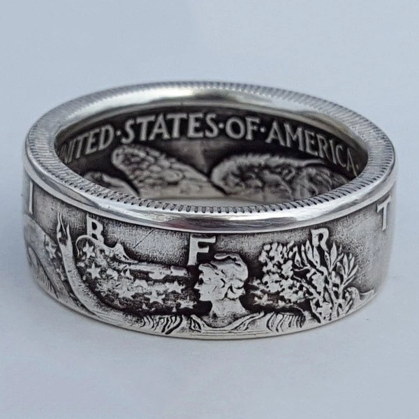 New Personality Coin Morgan Wild Ring