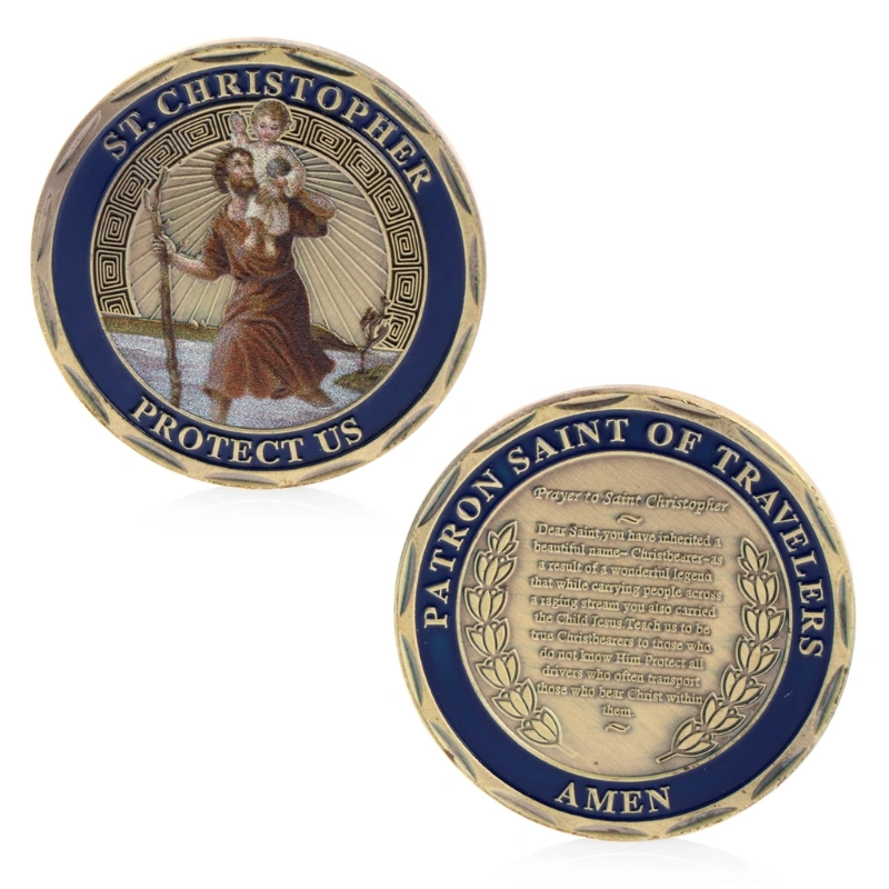 Christopher Commemorative Coin Patron Saint of American Travelers