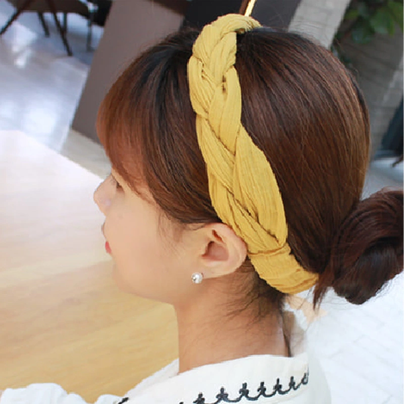 Tooth Anti-Slip Twist Braided Wig Headband Headband Hair Accessories