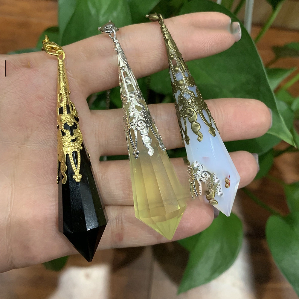 Power Stone Natural Crystal 12-faceted Polyhedron Pendulum Pendant Jewelry Pendulum Pendulum Pendulum