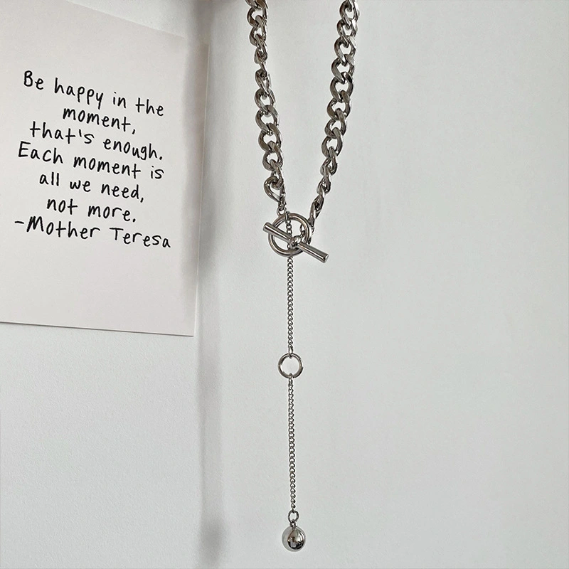 Necklace Female Ins Hip Hop Long Trendy Net Red Cold Wind