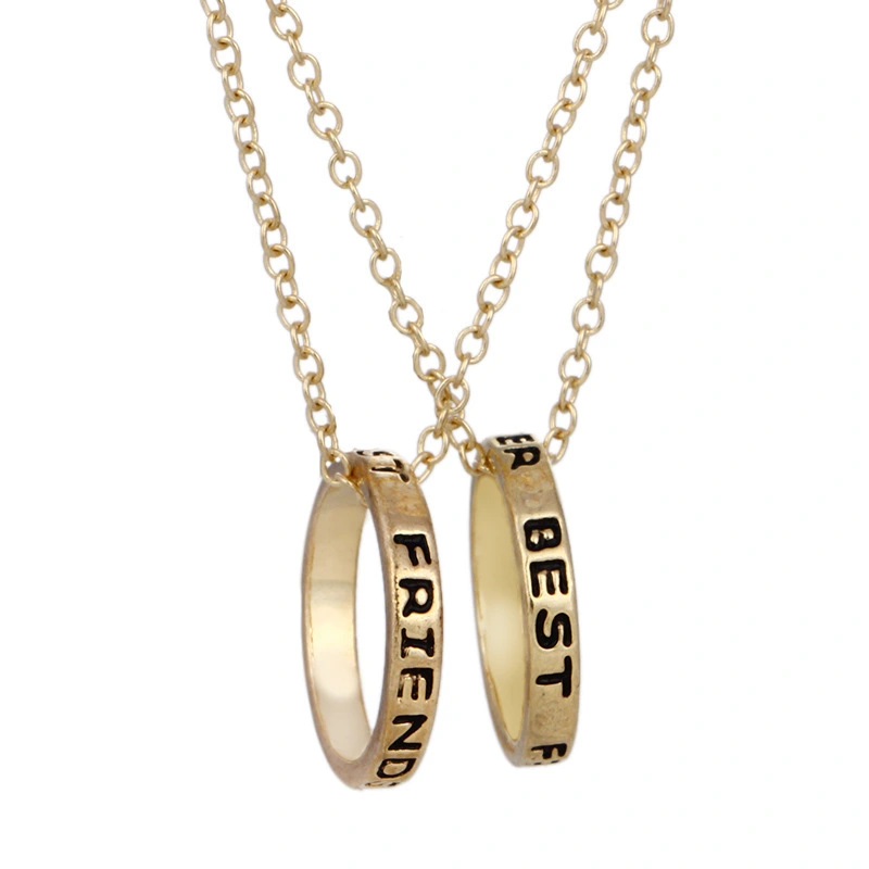Tricolor Ring Pendant Friend Jewelry