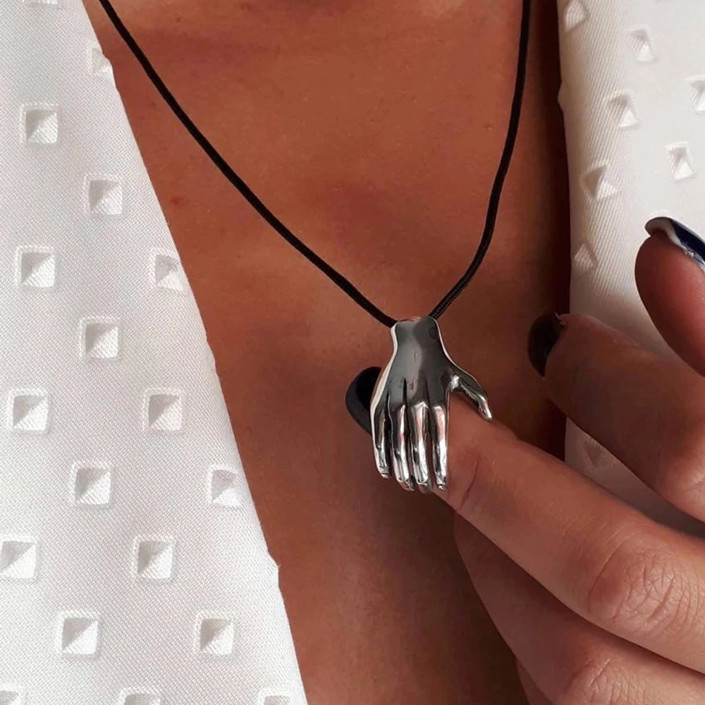 Creative Hands Hug Pendant Necklace Hands Hug