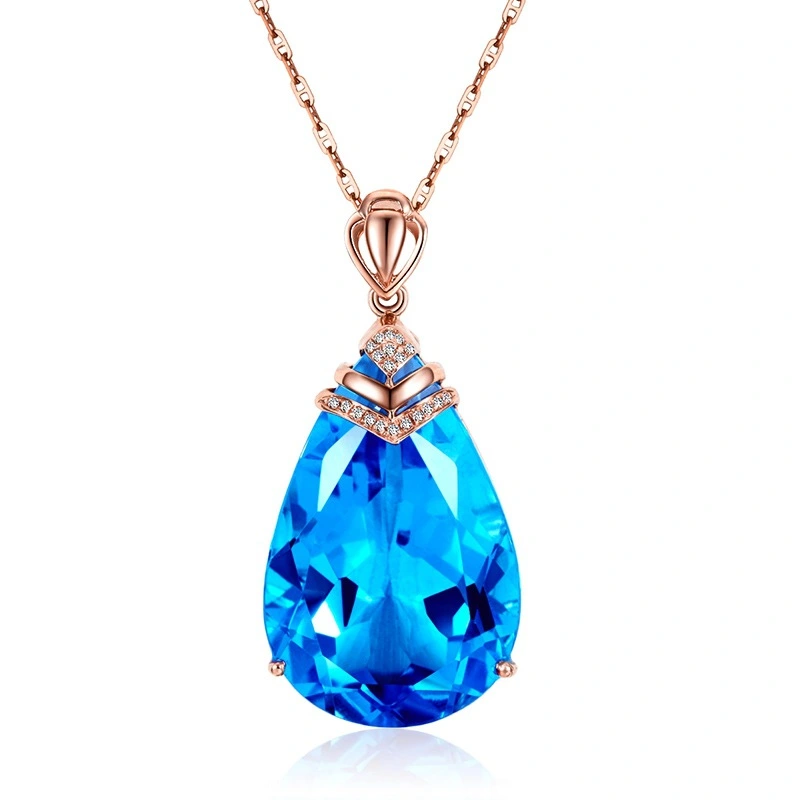 Large Loose Pear Shaped Sapphire Pendant