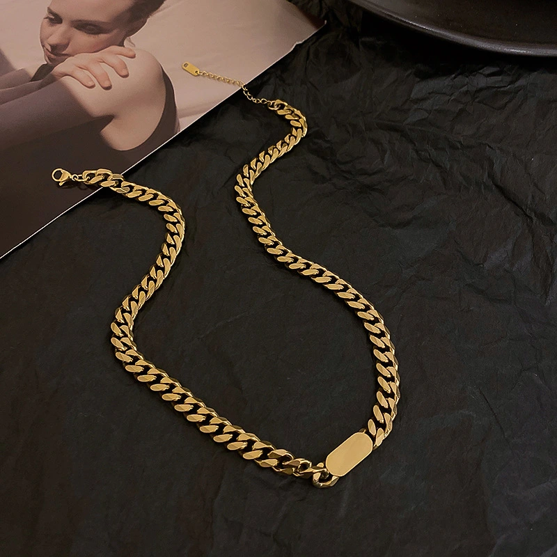 Hip Hop Geometry Brand Fashion Necklace Cold Wind Clavicle Chain Necklace