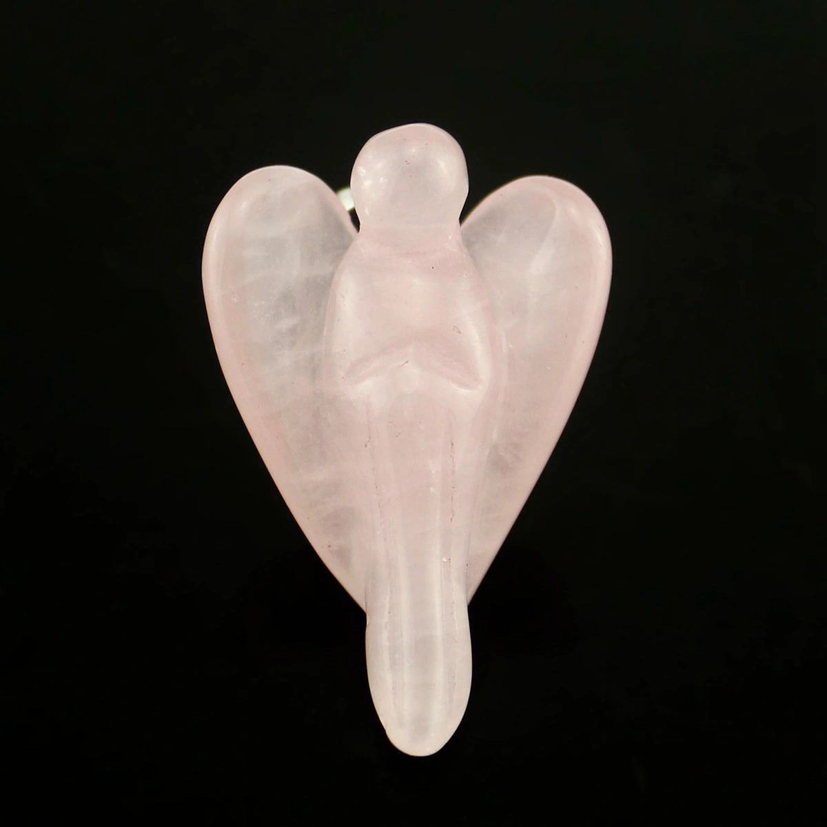 Natural Crystal Gem Pendant Crystal Angel Wing Pendant Necklace