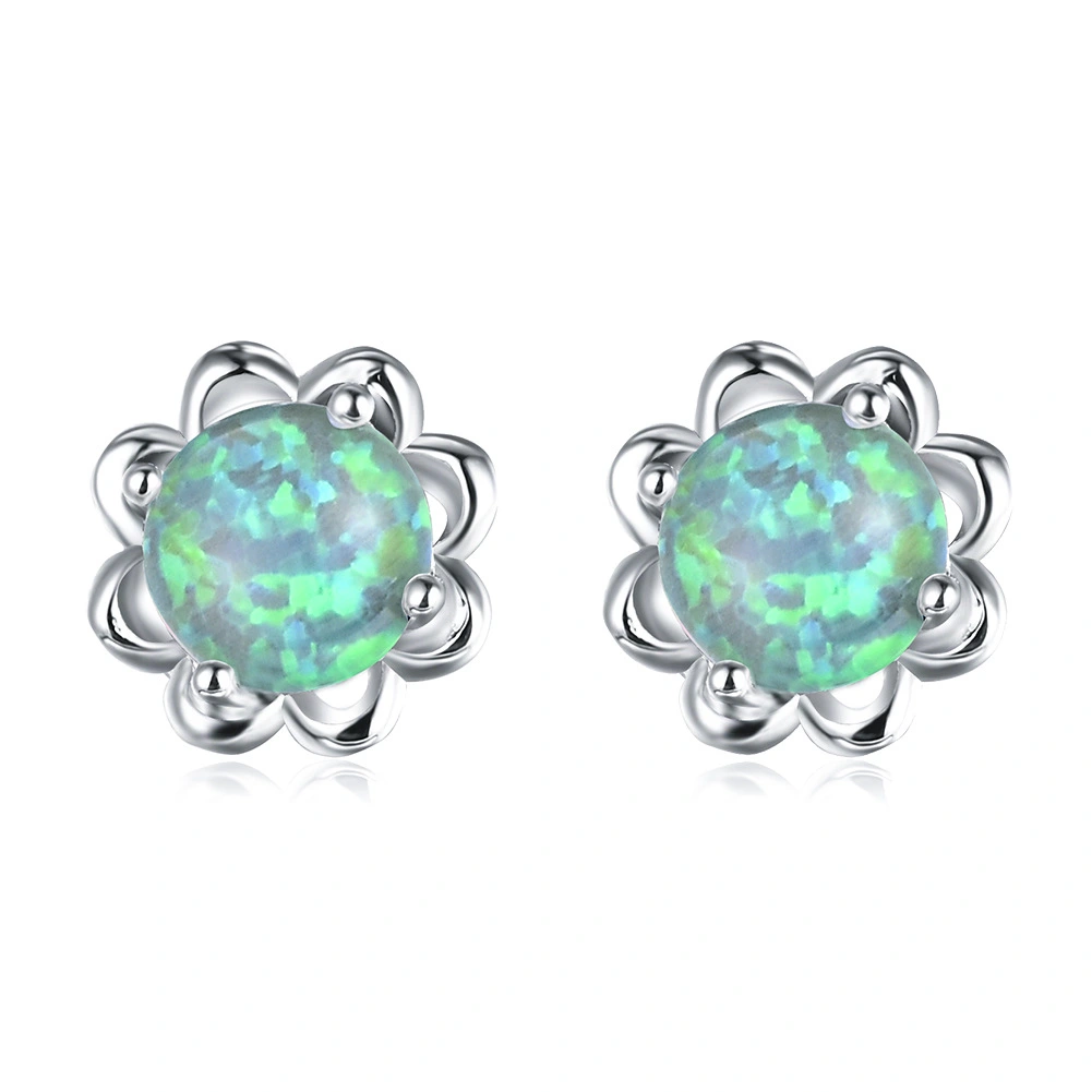 Flower Opal Earrings Women's Earrings