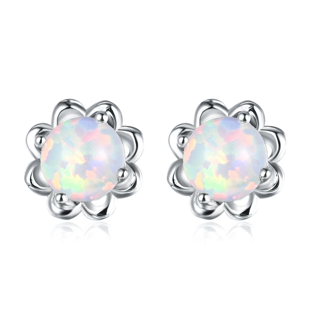 Flower Opal Earrings Women's Earrings