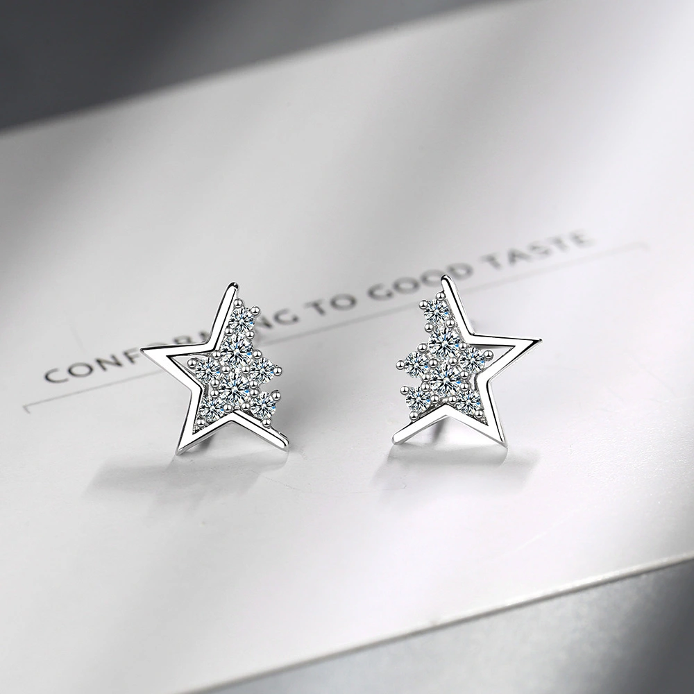 Small Super Fairy Ins Wind Five-Pointed Star Ear Jewelry