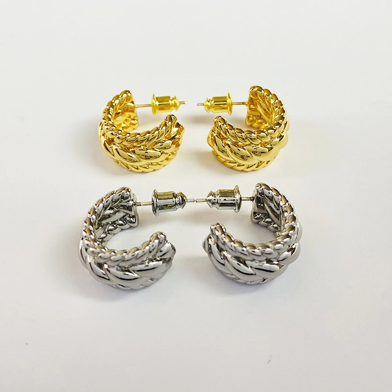 Twisted Twist Earrings Earrings Exaggerated Niche European And American Retro Earrings Earring