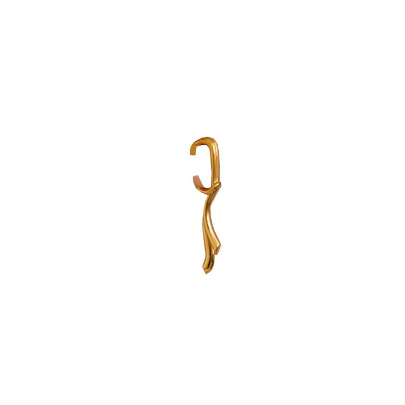 European And American Open Ear Clip Female Metal Long Earrings