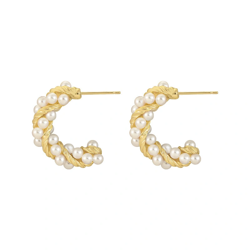 Retro Hong Kong Style Stud Earrings