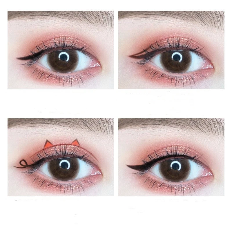 The Inner Eyeliner Of The Glue Pen Does Not Smudge Waterproof Brown Pencil-style Hard Head Under The Eyelid For Beginners