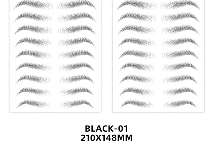 6D Imitation Ecological Eyebrow Stickers Waterproof And Environmental Protection