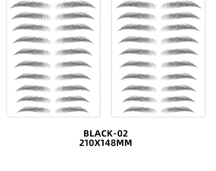 6D Imitation Ecological Eyebrow Stickers Waterproof And Environmental Protection