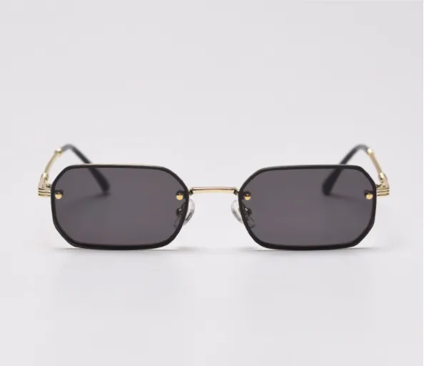 Narrow-sided Small Frame Sunglasses, Trendy Street Style Fashion Color Film Sunglasses