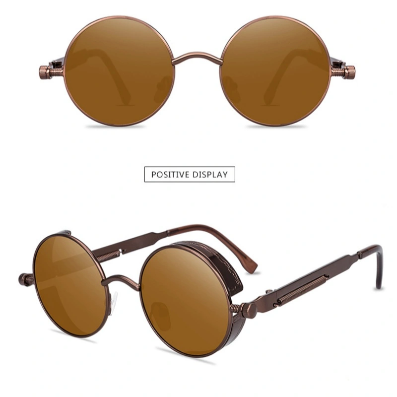 Fashion Steampunk Metal Spring Foot Sunglasses