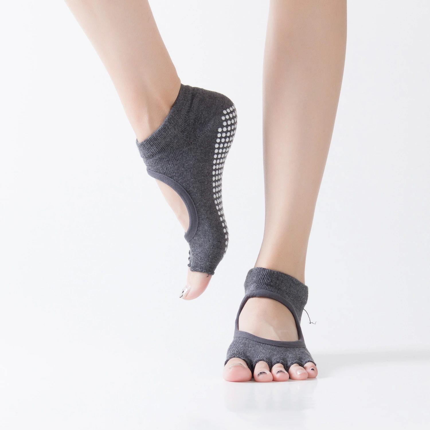 Hengju Digging Cotton Yoga Socks Slip Toe Halter Lady Wuzhi Socks Socks Manufacturers Wholesale Order