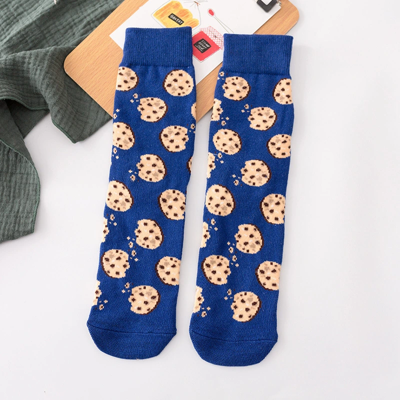Cartoon Gourmet Fruit Tide Socks Wholesale Sweet And Versatile Casual Straight High Socks