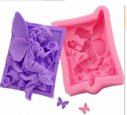 DIY Baking Mold Angel Flower Fairy Fondant Cake Mold Cake Decorating Mold Fondant Tools