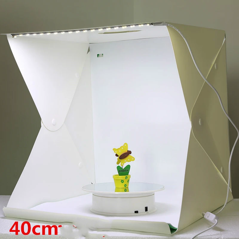 40cm Studio Portable Folding LED Photo Light Box Mini Still Life Shooting Table Soft Box