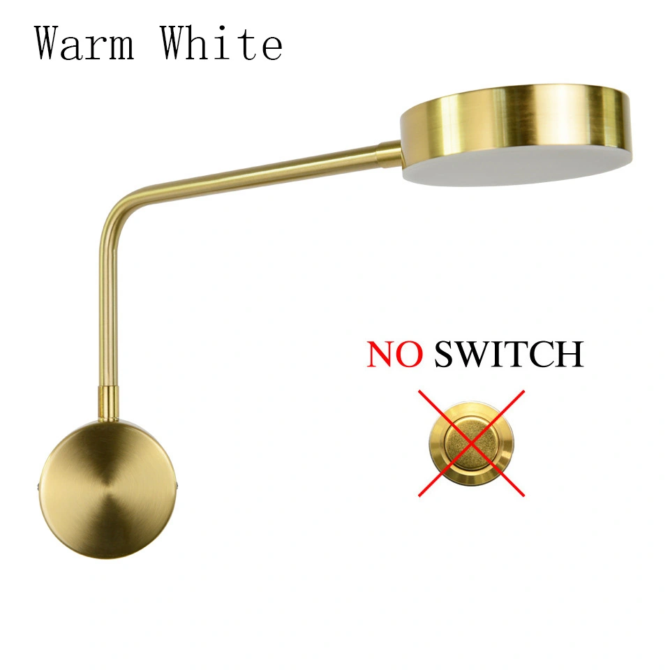 Simple Golden Led Elbow Wall Lamp