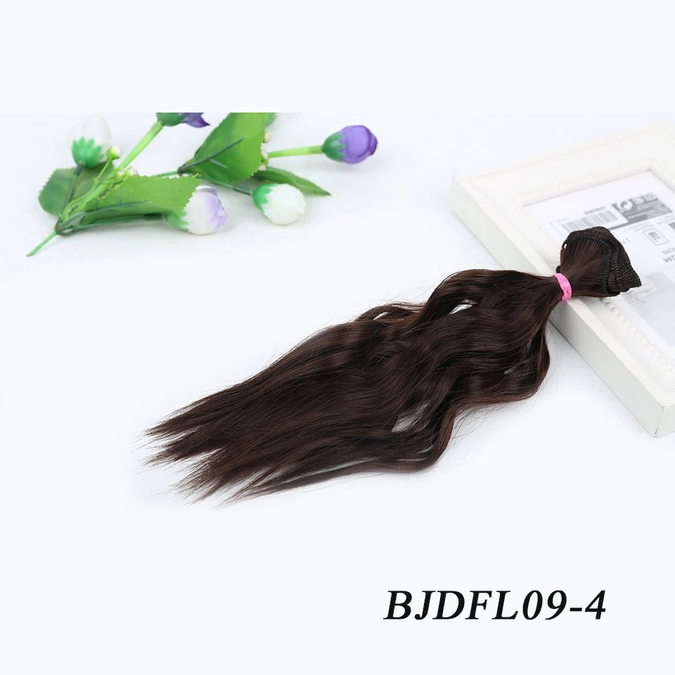 Girl Doll Wig Curly Hair Curtain Hair Bundle Diy Doll Wig