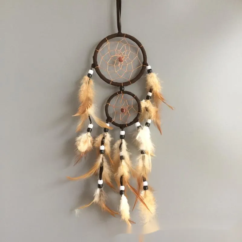 Upper And Lower Double Ring Home Wind Chimes Pendant Pendant Dream Catcher Wind Chimes