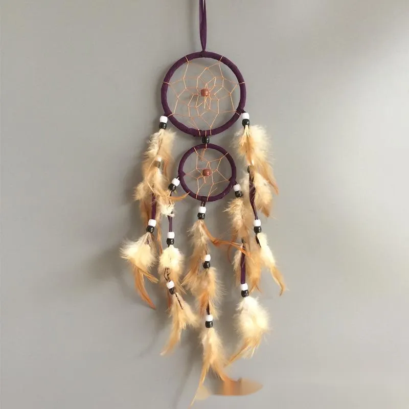 Upper And Lower Double Ring Home Wind Chimes Pendant Pendant Dream Catcher Wind Chimes