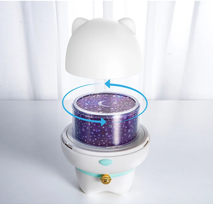 Rotate Star Projector Lamp LED Night Light Bluetooth Speaker Remote Control Timer Touch Lamp for Children Kids Bedroom Gifts