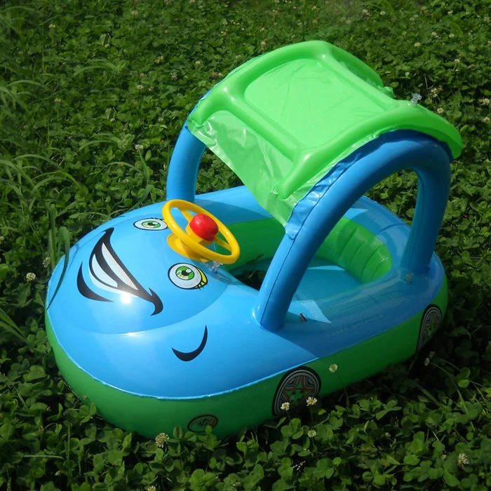 Spot Original Authentic Baby Swimming Ring With Awning Car Boat Swimming Seat Small Wholesale And Retail