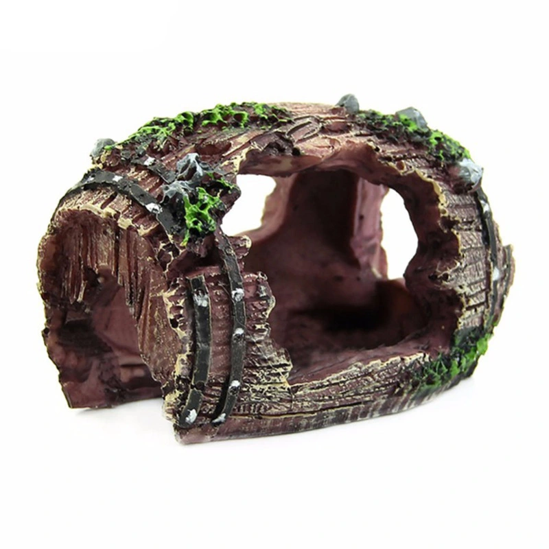 Rotten Wine Barrels, Small Wine Barrels, Fish Hide From Cave Aquarium Decorations