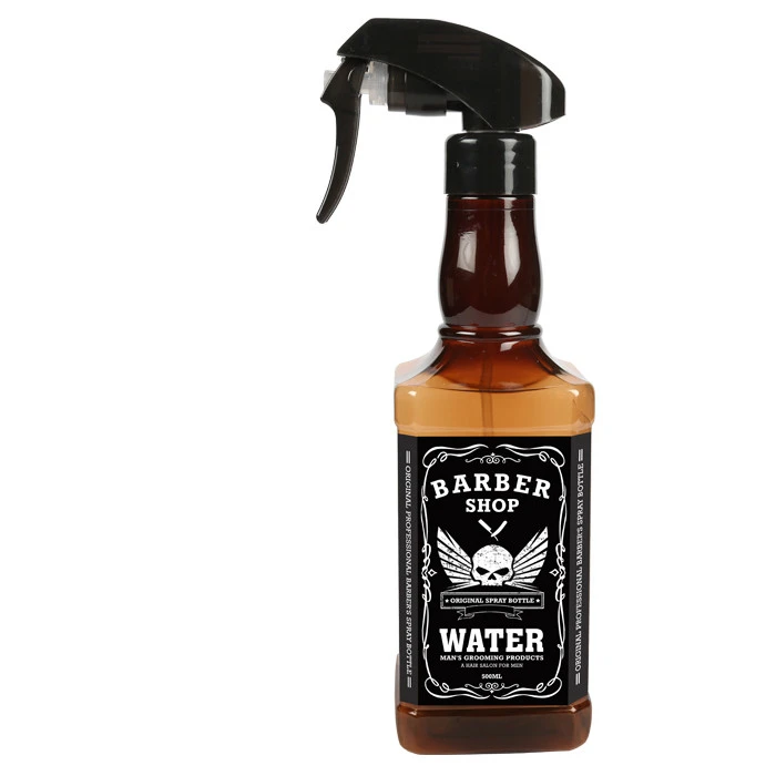 Hair Salon Stylist Professional Haircut Fashion Whiskey Spray Bottle