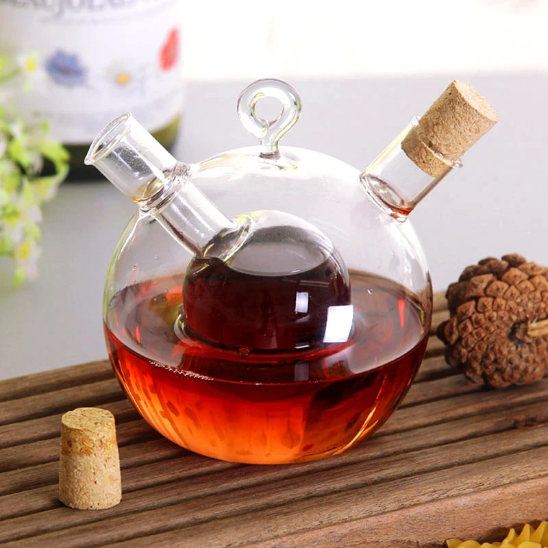 Sesame Oil Bottle Small VinegarBottled Kitchen Supplies Glass Leak-Proof Oil Control Pot Soy Sauce Bottle Glass Oil Pot