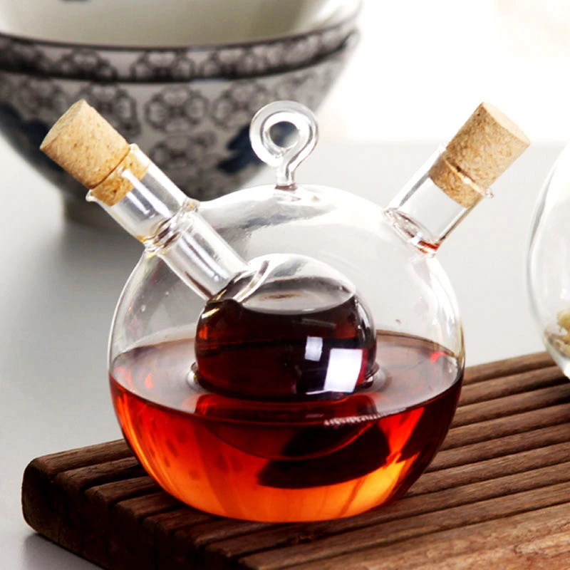 Sesame Oil Bottle Small VinegarBottled Kitchen Supplies Glass Leak-Proof Oil Control Pot Soy Sauce Bottle Glass Oil Pot