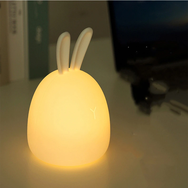 Fat Rabbit Colorful Pat Silicone Lamp