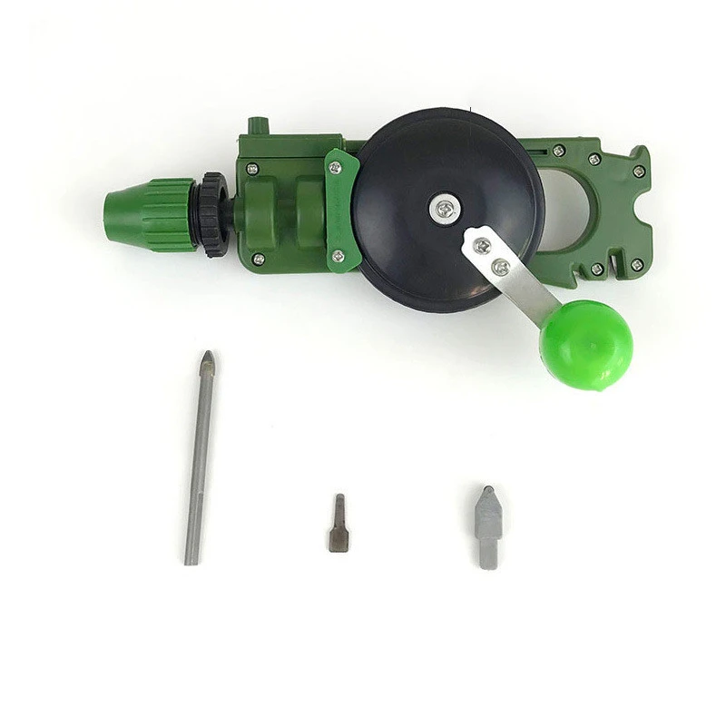 Manual Drill DIY Woodworking Portable Hand Drill Bits DIY Tool Glass Tile Hand Drilling Machine Multifunctional Cutting Holder