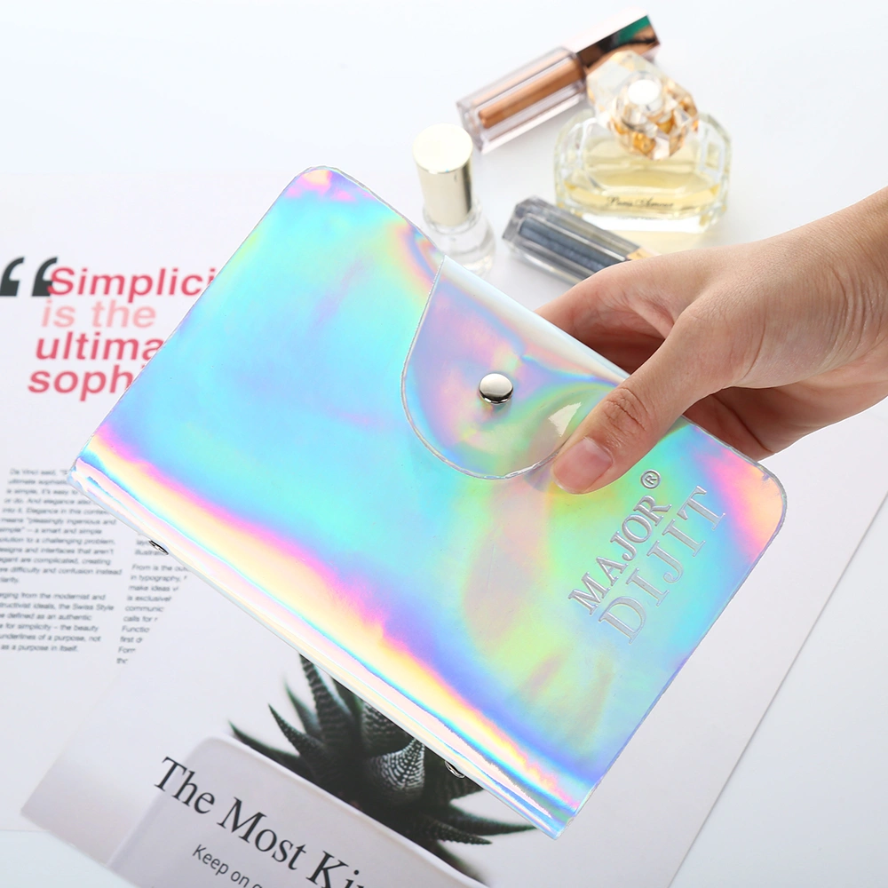 Station Mirror Purple 9.5x14.5Cm Wholesale Nail Printing Template Square Card Pack Printing