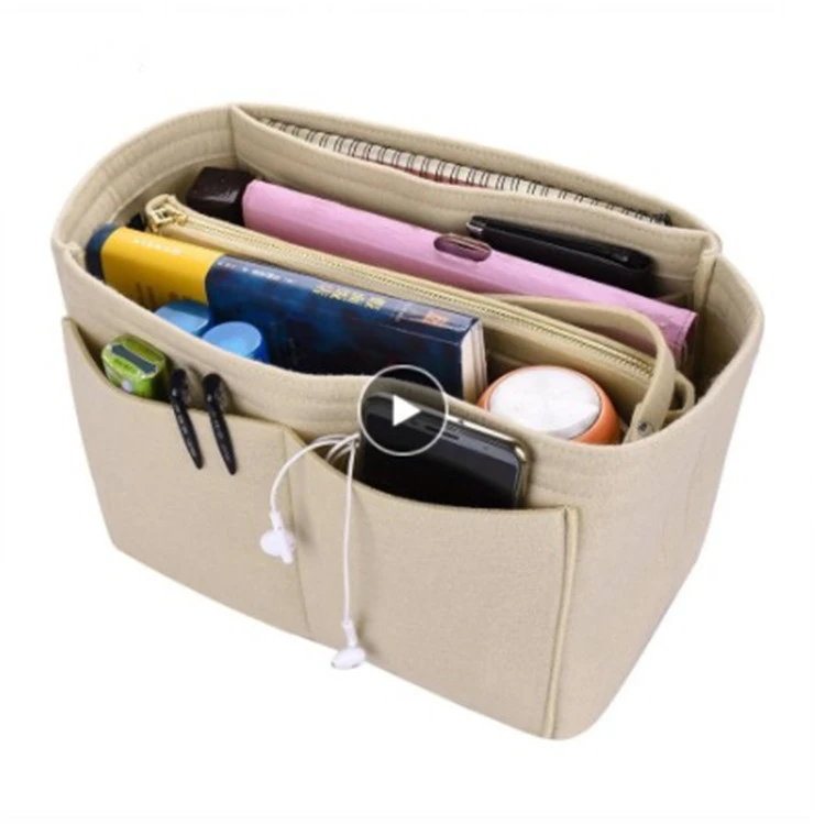 Multifunctional Felt Storage Bag Felt Bag Middle Bag Large Capacity Ladies Toiletry Bag
