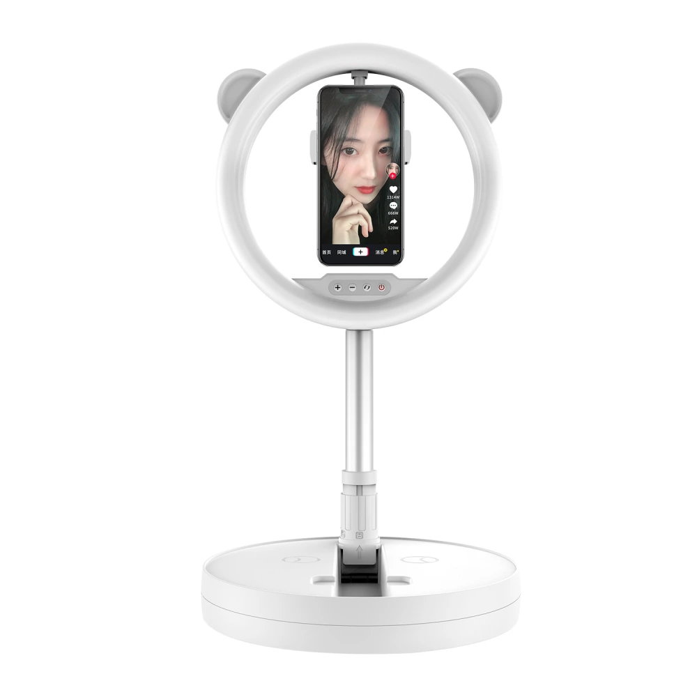 Mobile Phone Live Fill Light New Net Celebrity Live Light Integrated Folding Storage LED Ring Light Live Support