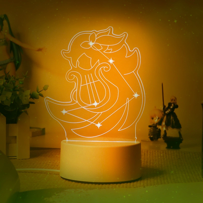 Game engraved Qingqing Wendy Kelly Bedroom Bedside Radio Lamp Creative Gift Night Light