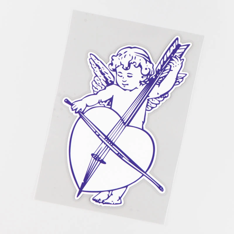 Christian Angel Playing The Cello Exterior Decoration Sticker