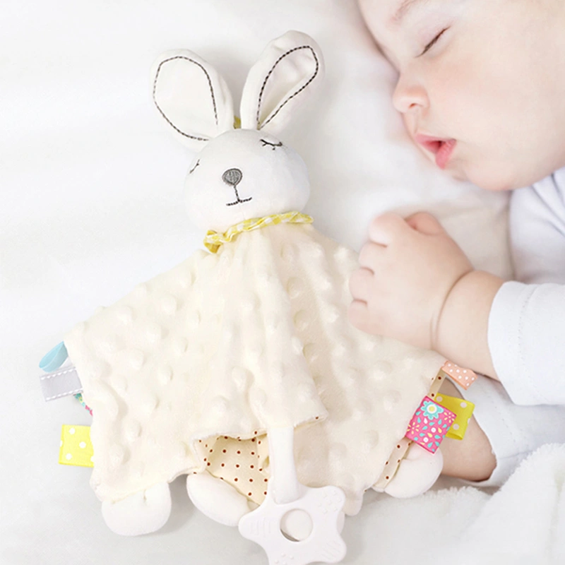 Soft Animal Pattern Appease Towel Baby Plush Blanket Infant Comforter Doll Toy