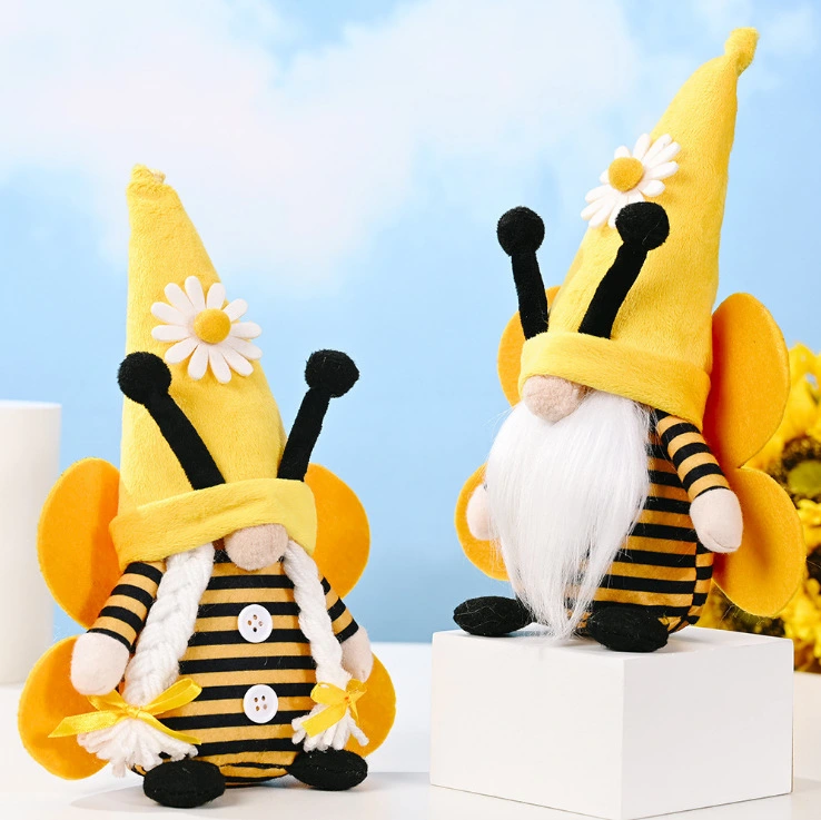 Rudolph Doll Ornaments With Wings On The Bee Day