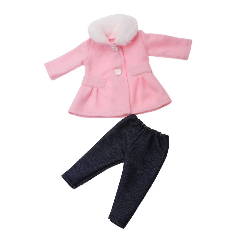 American Girl Doll Quilted Jacket Coat Autumn And Winter Warm Clothes Wedding Dress