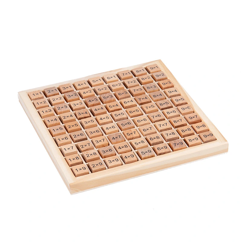 Wooden Nine nine Multiplication Formula Table Product