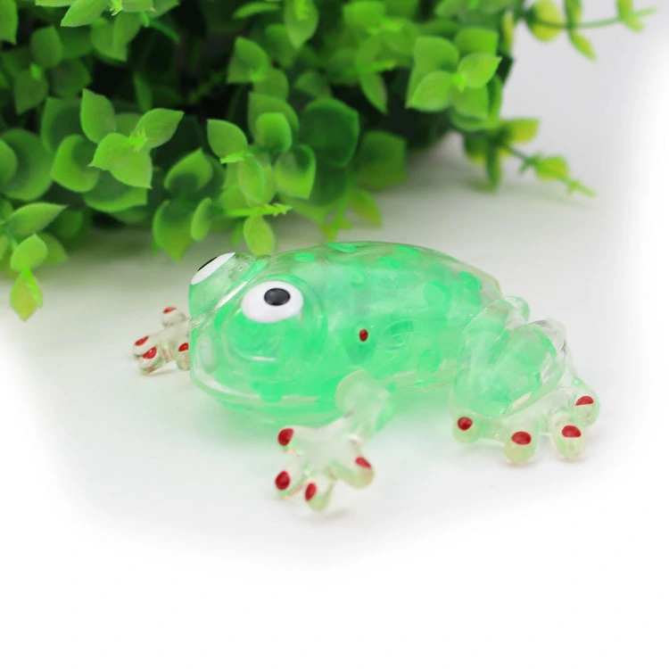 New Bead Ball Tpr Vent Tricky Little Frog Simulation Frog Sticky Music Vent Ball With Bead Ball